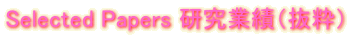 Selected Papers $B8&5f6H@S!JH4?h!K(B
