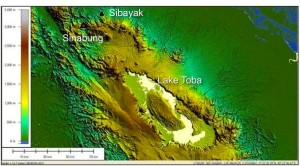 Fig. 1. Index map of Sinabung volcano, Northern Sumatra, Indonesia.