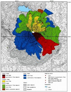 Fig. 2. Geologic map of Sinabung volcano (Iguchi et al., 2012).