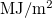 $\rm {MJ/m^2}$