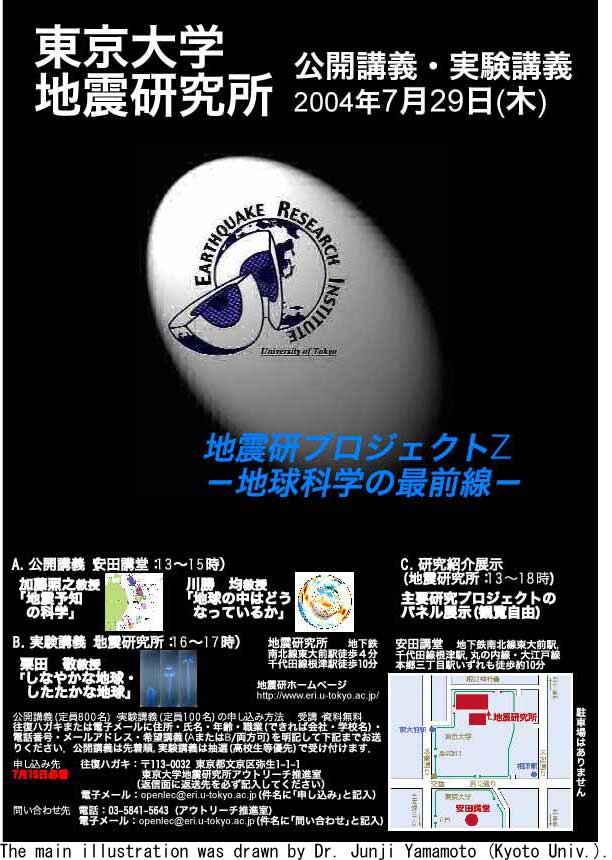 2004ポスターThe main illustration was drawn by Dr. Junji Yamamoto (Kyoto Univ.).