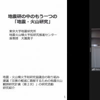 開催報告：懇談の場「地震研の中のもう一つの「地震・火山研究」」