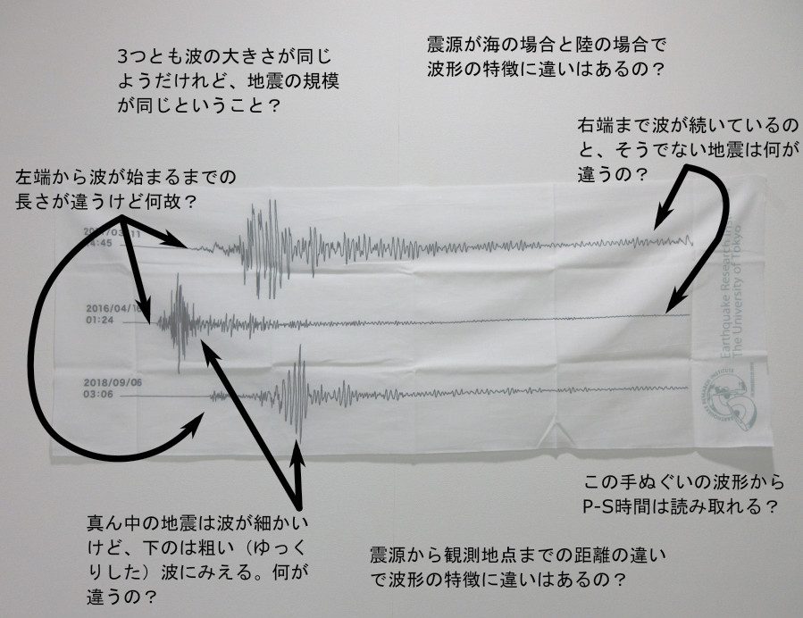 波形てぬぐい